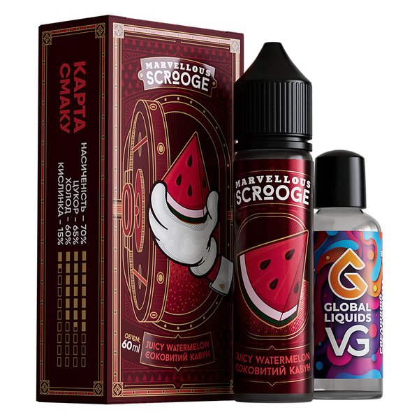 Набор Marvellous Scrooge Juicy Watermelon, 60 мл