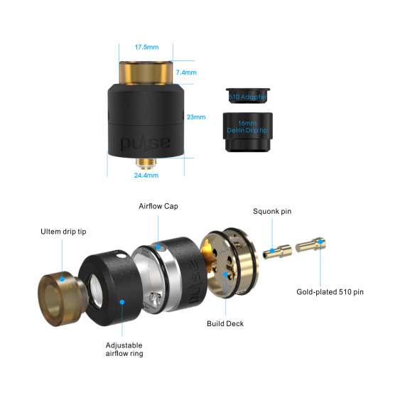 Стартовый набор Vandy Vape Pulse BF Kit (Original) - 5