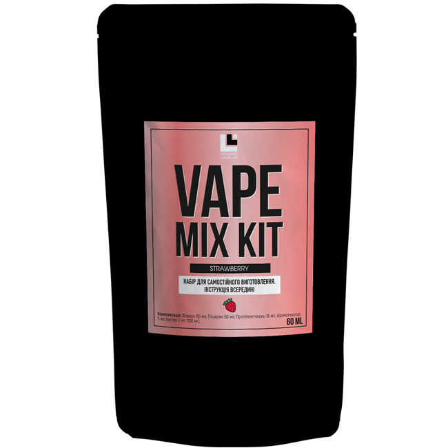 Набор Vape Mix Kit Strawberry, 60 мл Органический