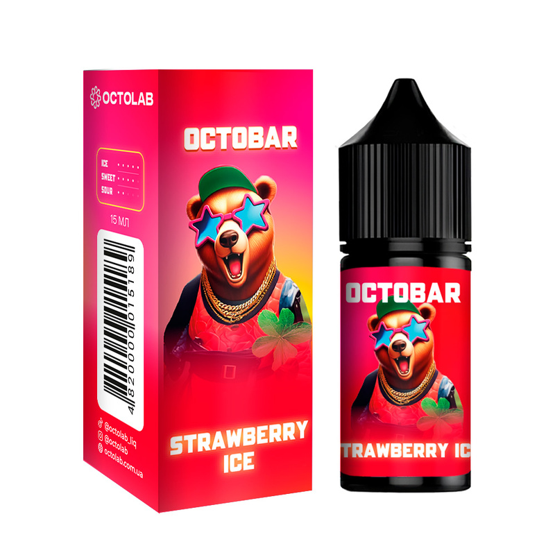 Набор Octobar NFT Strawberry Ice, 30 мл