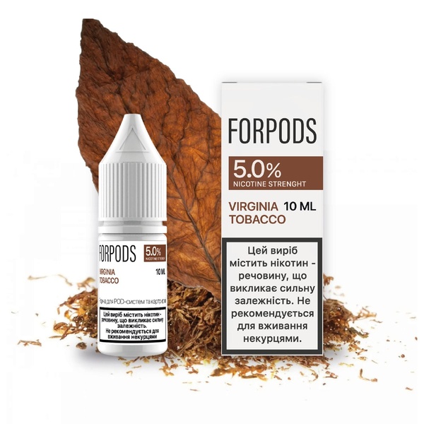 Жидкость Forpods Virginia Tobacco 10 мл, 50 мг