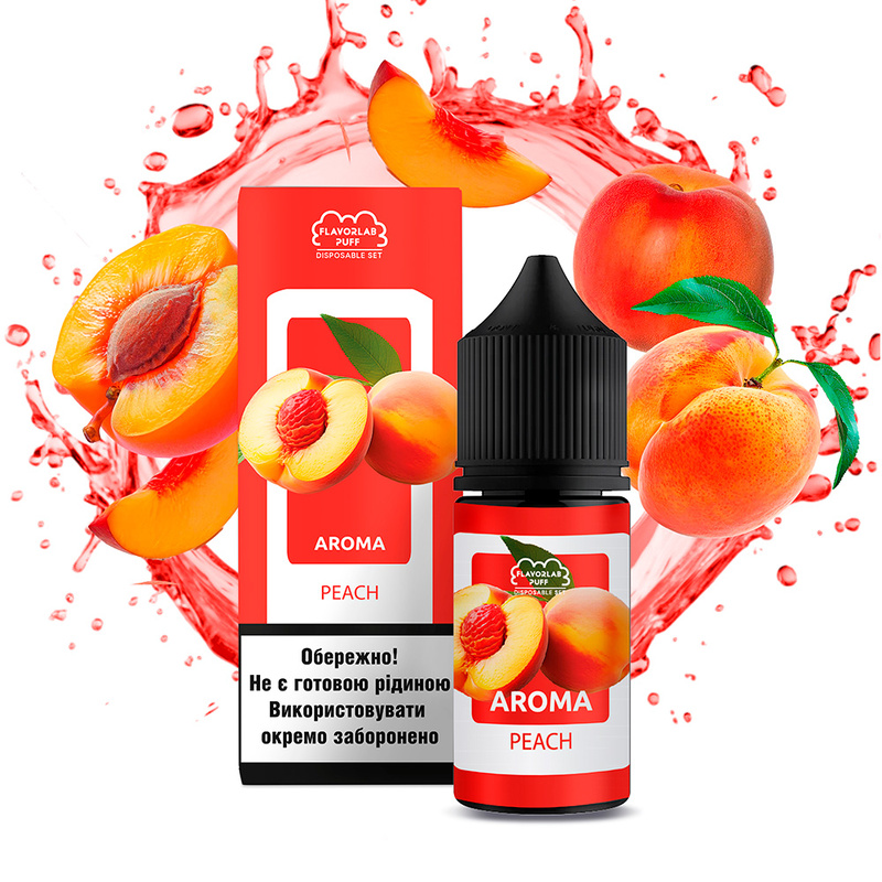Набор Flavorlab Disposable Puff Peach, 30 мл