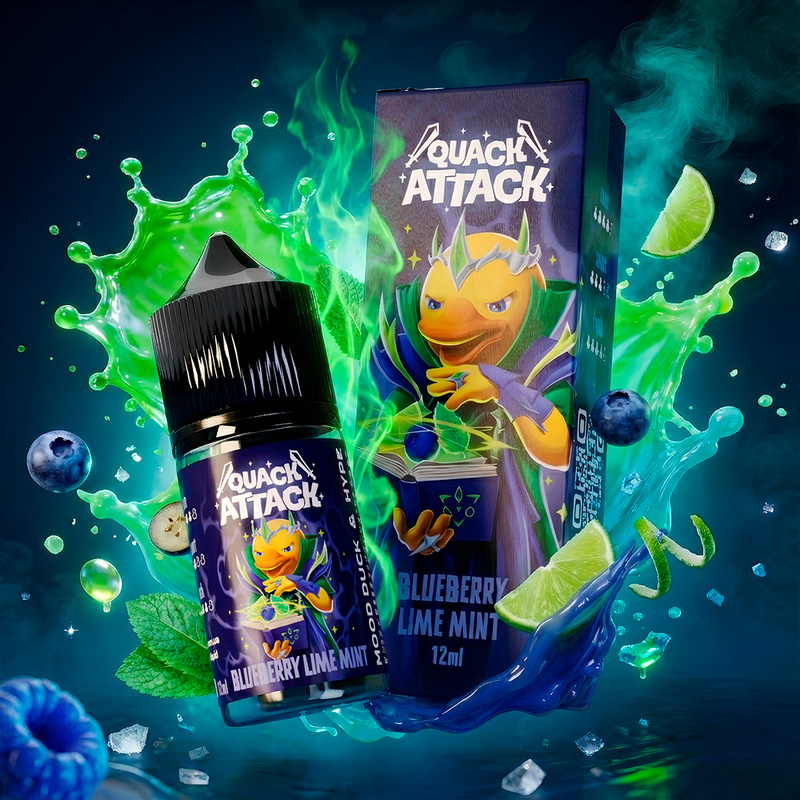 Набор Quack Attack Blueberry Lime Mint, 30 мл