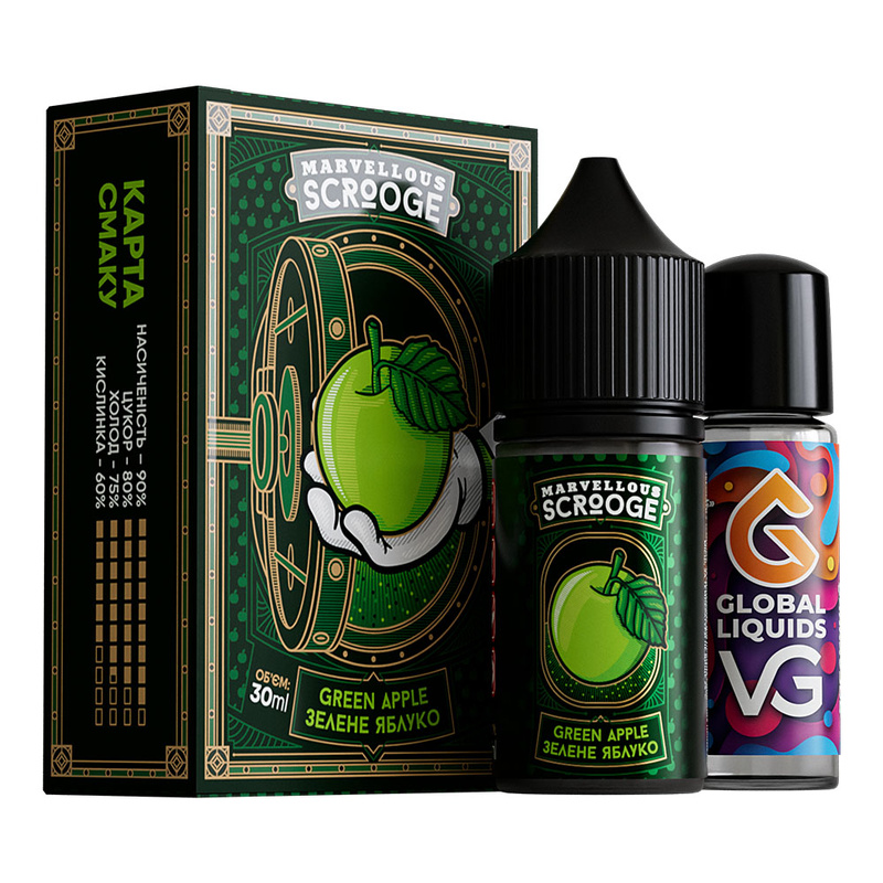 Набор Marvellous Scrooge Green Apple, 30 мл