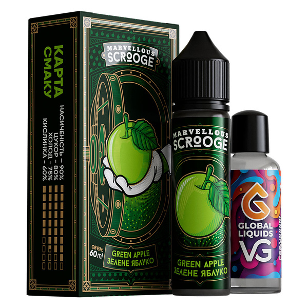 Набор Marvellous Scrooge Green Apple, 60 мл