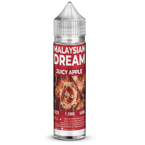 Жидкость Malaysian Dream Juicy Apple, 60 мл