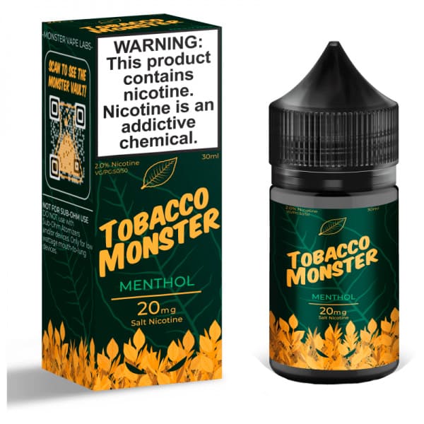 Жидкость Tobacco Monster Salt Menthol, 30 мл